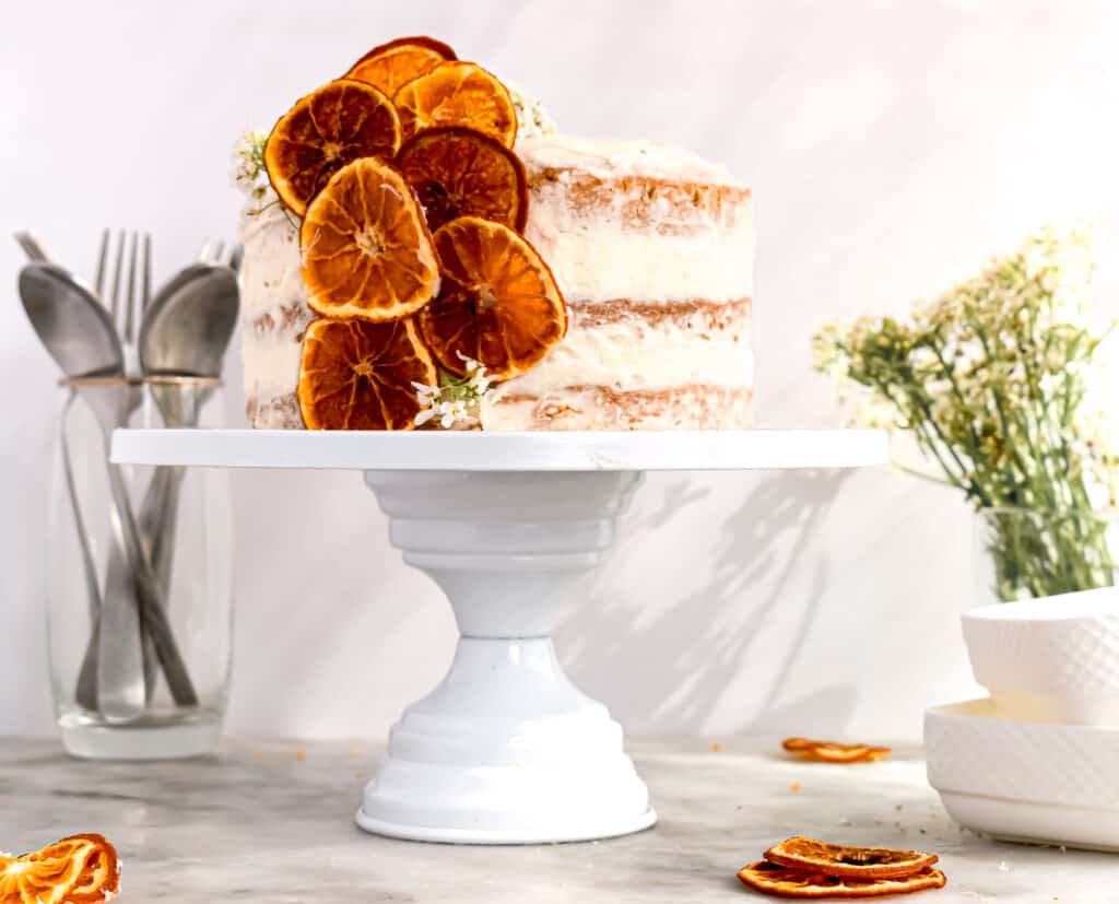 Ultra Soft Brown Butter Orange & Cinnamon Layer Cake - ThatBakeBlog